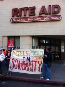 Some businesses, such as the Rite Aid pharmacy at 14th and Broadway, shut down.