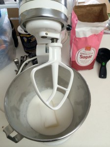 Butter and sugar for the pie filling.