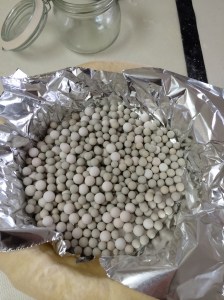 A closeup of the weights.