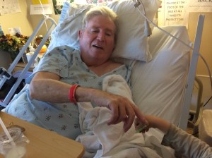 Our Michelangelo mantis moment, when Kieran introduces his grandfather to a "therapy bug."