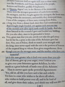 The page of my old edition of Lattimore, marked with my underlinings, has "sceptered."