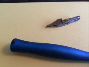 A C-3 or C-4 nib is good for envelope addresses.