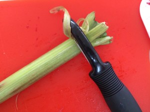 A vegetable peeler helps with this.