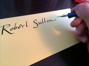 I leave the crossing of the Ts until the words are done.