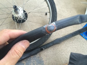 It was an old tube that I'd patched in the past.
