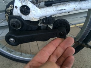 Strong springs inside keep tension on the chain, so it never sags.