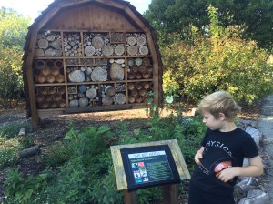 A sign near the hotel gives information about some of the tenants.
