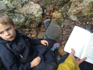 We drank hot chocolate and read Beowulf in the forest.