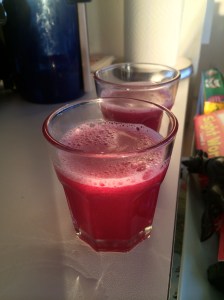 Kieran loves this drink because of its color.